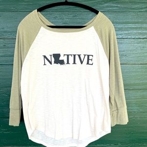 Louisiana baseball tee